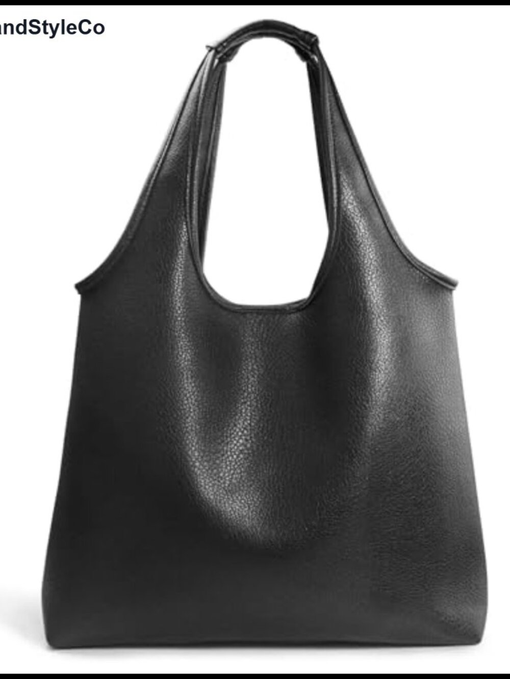 Oversized Slouchy Hobo Bag Soft Vegan Leather Tote Shopping Weekender Work